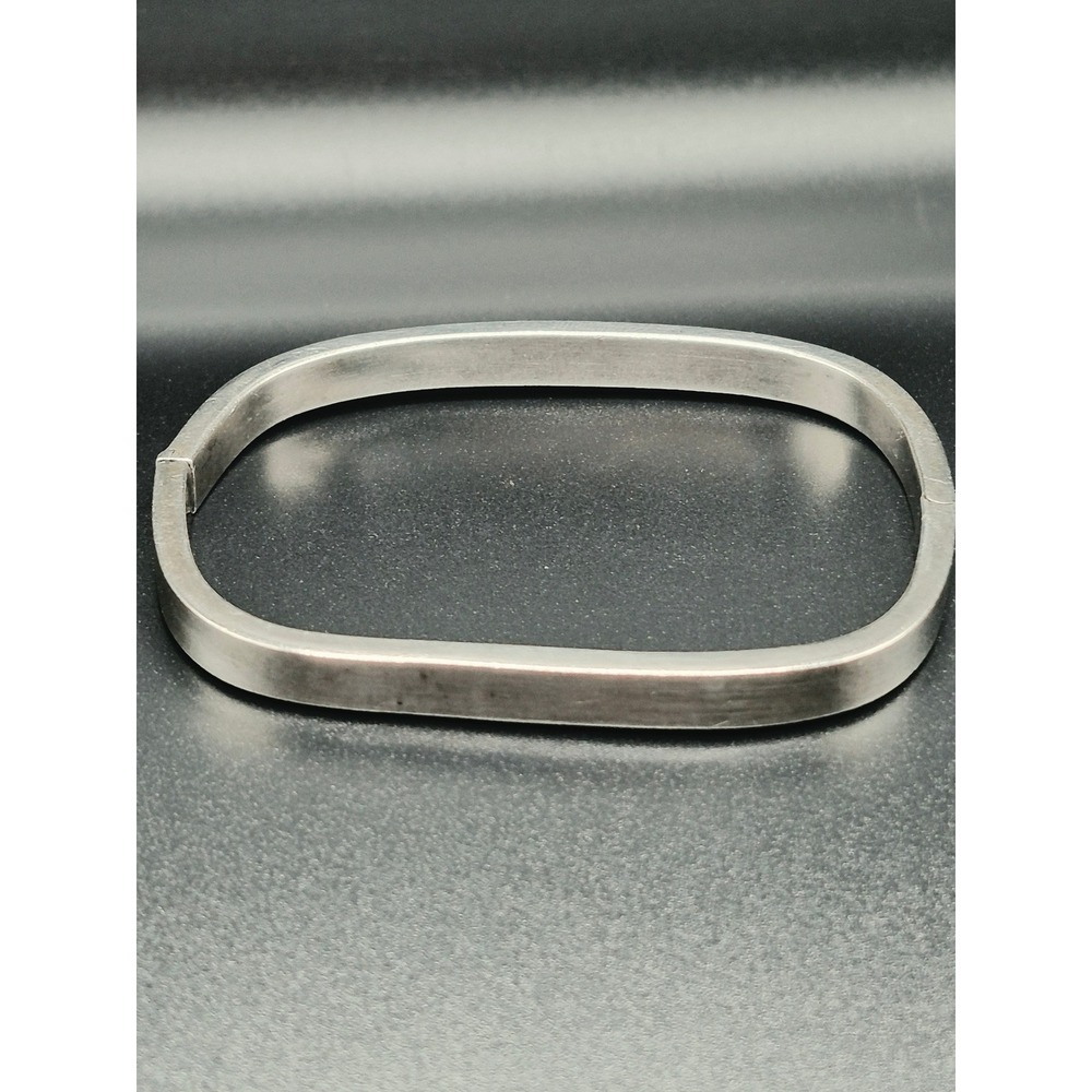 Bangle Bracelet Women OS Silver Excellent 925 Sterling Hinged